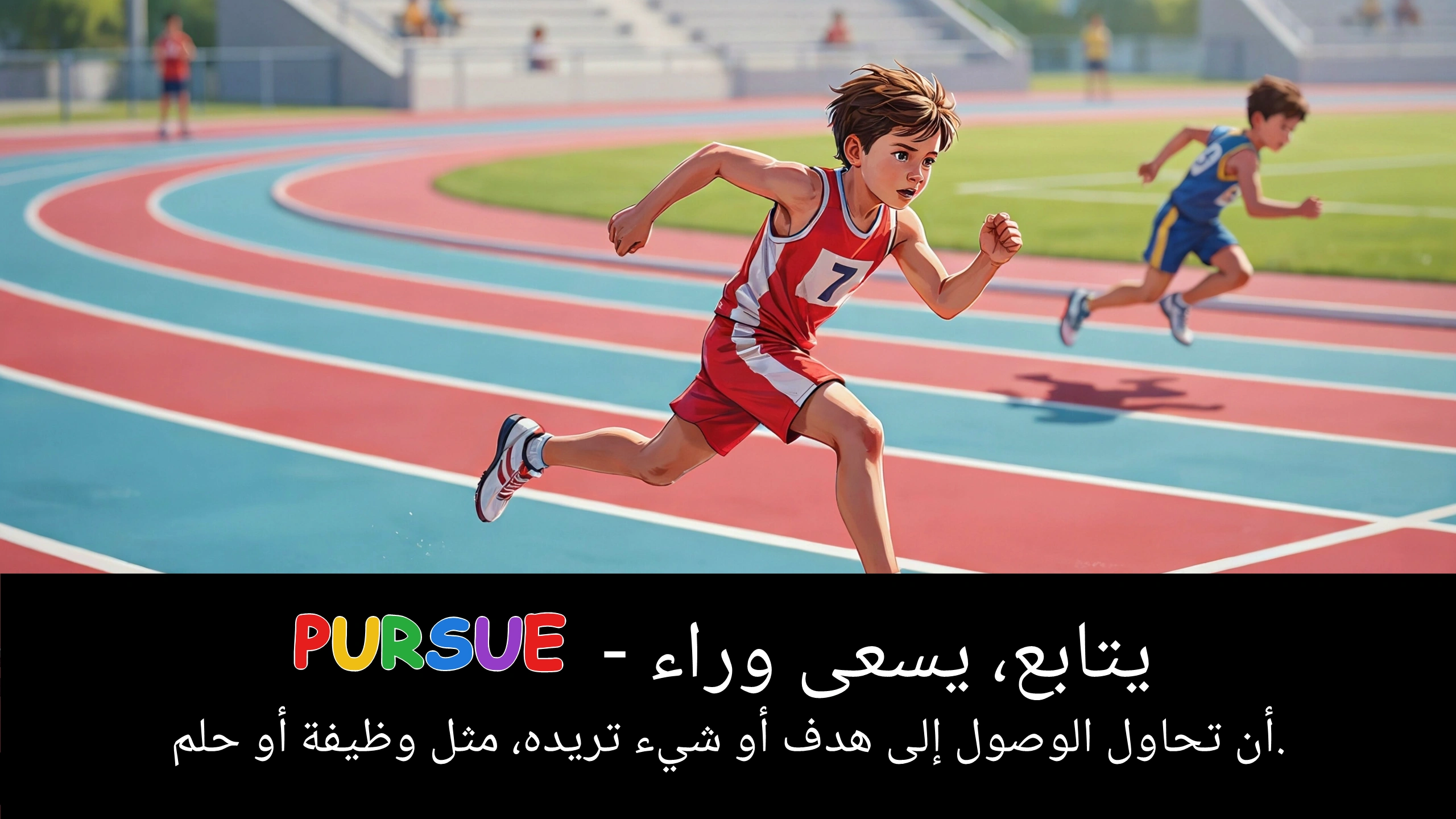 Arabic Illustration for pursue
